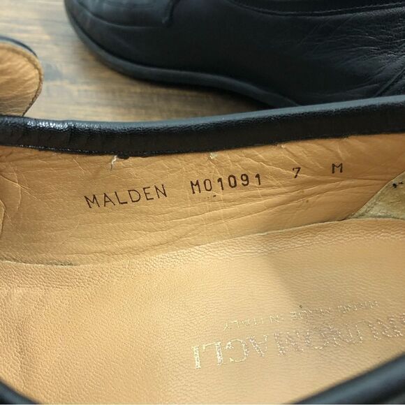 Bruno Magli Malden Size 7M Loafer Handmade Black‎ Dress Shoe Italian main image 4